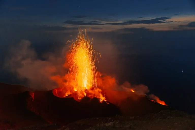 Active Volcano Exploding View Photo